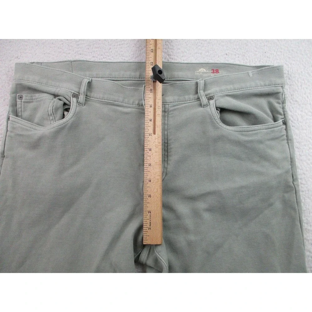 Faherty Brand Pants Mens 38 Sage Green Soft Stretch‎ 5-Pocket Casual Jeans Style